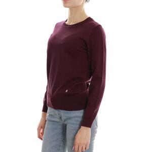 MAGLIA LUREX BORDEAUX